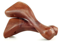 L&F Queen Anne Wooden Legs 150mm Mahogany Stain High Set Of 4 Replacement Furniture Feet Chairs Sofas Footstools (Self Fixed) - thumbnail 3