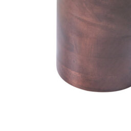 Wyld And Coco Round Side Table With Marble Top And Warm Mango Wood Base, 36Cm Diameter, 50Cm Height - thumbnail 5
