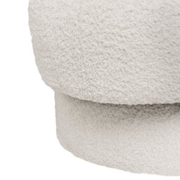 Beliani Swivel Armchair Aylo Boucle Off-White - thumbnail 7