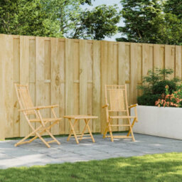 Berkfield Folding Garden Chairs 2 Pcs 53X66X99 Cm Bamboo - thumbnail 3