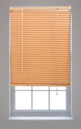 Furnished Pvc Venetian Blinds - Teak 25mm Slats Trimmable Blinds For Windows And Doors  (W)105Cm (L)150Cm - thumbnail 2