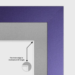 AK Frames 26X8 Purple Sleek Multi Photo Frame With Silver Mount - Holds 5 Apertures (5X) 6X4 Photos - thumbnail 7