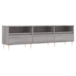 Berkfield Sturdy Tv Cabinet Grey Sonoma 150X30X44.5 Cm Engineered Wood - thumbnail 1