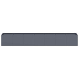 Berkfield Modern Planter Anthracite 280X40X40 Cm Cold-Rolled Steel - thumbnail 4