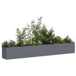 Berkfield Modern Planter Anthracite 280X40X40 Cm Cold-Rolled Steel - thumbnail 2