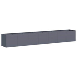 Berkfield Modern Planter Anthracite 280X40X40 Cm Cold-Rolled Steel - thumbnail 1