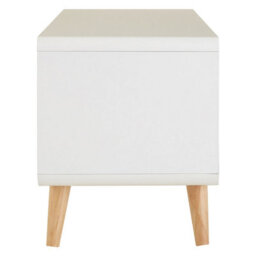 Premier Housewares Interiors By Premier Sleek And Modern Tv Unit, Versatile Tv Cabinet, White Finish Tv And Storage Unit, Sleek Corner Tv Unit - thumbnail 3