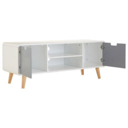 Premier Housewares Interiors By Premier Sleek And Modern Tv Unit, Versatile Tv Cabinet, White Finish Tv And Storage Unit, Sleek Corner Tv Unit - thumbnail 6