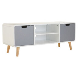 Premier Housewares Interiors By Premier Sleek And Modern Tv Unit, Versatile Tv Cabinet, White Finish Tv And Storage Unit, Sleek Corner Tv Unit - thumbnail 2