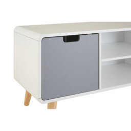 Premier Housewares Interiors By Premier Sleek And Modern Tv Unit, Versatile Tv Cabinet, White Finish Tv And Storage Unit, Sleek Corner Tv Unit - thumbnail 9