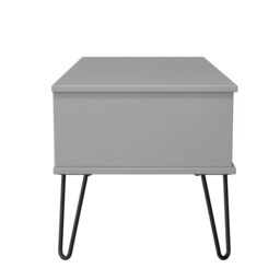 Anzio Matt Dusk Grey 1 Drawer Non-Extendable Coffee Table (H)925mm (W)407mm (D)410mm - thumbnail 4