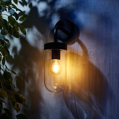Zinc Mount Fixed Matt Grey Mains-Powered Led Outdoor Lantern On/off Wall Light (Dia)11Cm - image 1