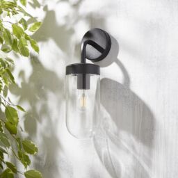 Zinc Mount Fixed Matt Grey Mains-Powered Led Outdoor Lantern On/off Wall Light (Dia)11Cm - thumbnail 2