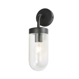 Zinc Mount Fixed Matt Grey Mains-Powered Led Outdoor Lantern On/off Wall Light (Dia)11Cm - thumbnail 3
