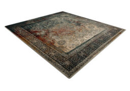 RugsX Wool Carpet Omega Mamluk Square - Rosette Vintage Emerald 170X170 Cm - thumbnail 3