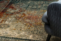RugsX Wool Carpet Omega Mamluk Square - Rosette Vintage Emerald 170X170 Cm - thumbnail 5