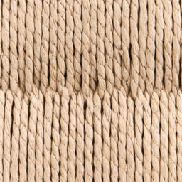 Wyld And Coco Tall Boho Bookcase Light Brown Particle Board With Paper Rope 85X35X181Cm - thumbnail 9