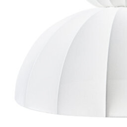 Beliani Faux Silk Pendant Lamp White - Adjustable Drop Ceiling Light For Dining And Living Rooms - thumbnail 6