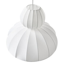 Beliani Faux Silk Pendant Lamp White - Adjustable Drop Ceiling Light For Dining And Living Rooms - thumbnail 4
