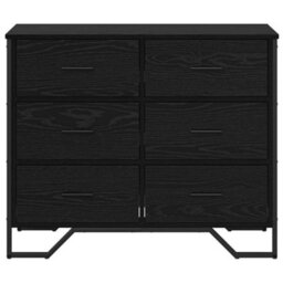 Walplus Chest Of Drawers Black Oak 91 X 35.5 X 74.5 Cm Engineered Wood - thumbnail 6