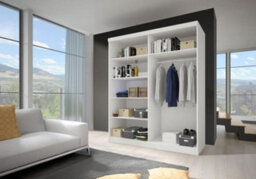 Vista 05 150X200X61Cm Sliding Door Wardrobe With Mirror Sonoma Matt Front + Sonoma Body - thumbnail 2