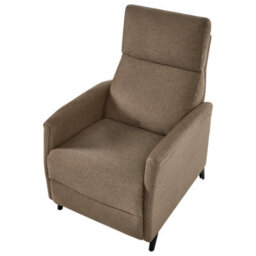 Beliani Recliner Chair Selvik With Footrest Fabric Brown - thumbnail 7