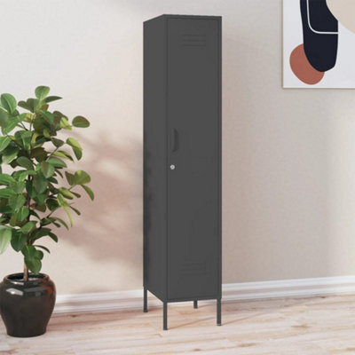 Berkfield Locker Cabinet Anthracite 35X46X180 Cm Steel - image 1