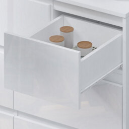 Harmin Modern White High Gloss Chest Of Drawers, 7 Drawer Handleless Cabinet - thumbnail 9