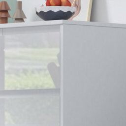 Harmin Modern White High Gloss Chest Of Drawers, 7 Drawer Handleless Cabinet - thumbnail 7