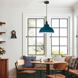 3 Pack Of Ceiling Pendant Light Fixture With 95Cm Adjustable Cable, Vintage 29Cm Curvy Metal Shade E27 Base Hanging Lighting - thumbnail 7