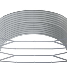 Berkfield Durable Garden Planter Brown 212X140X68 Cm Powder-Coated Steel - thumbnail 5