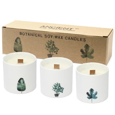 Serenityy Luxury Botanical Soy Wax Candle Gift Set - Floral Viola, Iris, Geranium & Vetiver, Wooden Wick, 30Hr Burn Time - image 1