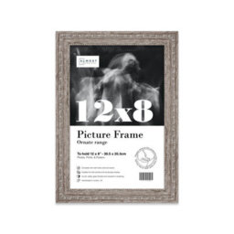 12X8 Walnut Ornate Picture Frame (30.5 X 20.3Cm) Poster, Photo, Artwork, Gallery Wall Or Print - thumbnail 1