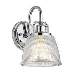 Luminosa Lighting Elstead Dublin 1 Light Wall Light, Polished Chrome, Polished Chrome , Ip44, G9