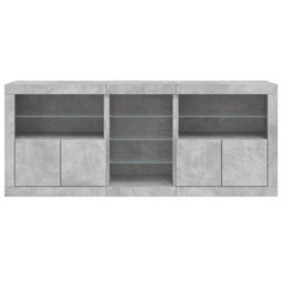 Berkfield Sideboard With Led Lights Concrete Grey 181.5X37X67 Cm - thumbnail 6