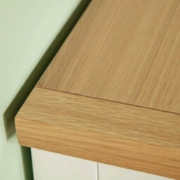 Farro White 5 Drawer Tallboy Chest Fully Assembled - Painted With Oak Top By Roseland Furniture - thumbnail 8