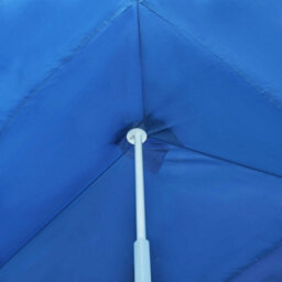 Berkfield Folding Pop-Up Party Tent With 8 Sidewalls 3X9 M Blue - thumbnail 7