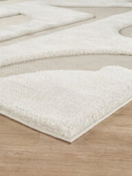 Freya Living Room Area Rug Contemporary 3D Embossed Modern Boho Design - Cream 160Cm X 230Cm - thumbnail 5