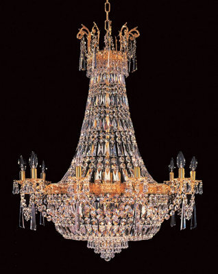 Luminosa Lighting Luminosa Berlin Lead Crystal Empire Grand Chandelier