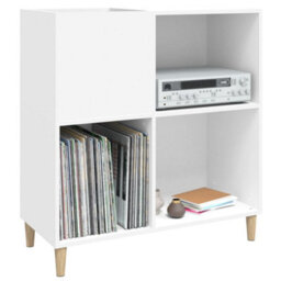 Vidaxl Record Cabinet White 84.5X38X89 Cm Engineered Wood - thumbnail 4