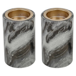 Urbn-Living Urbnliving 10Cm Marble Tea Light Candle Holder - Elegant Home Décor & Centrepiece Gift Set Of 2