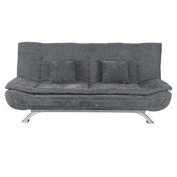 Darphe Grey Modern Convertible Sofa Bed, 2-Seater Linen Sleeper Couch With Dual-Layer Cushion And Spring Support - thumbnail 3