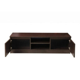 Low Tv Cabinet Stand In Dark Wenge Oak - thumbnail 4