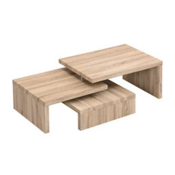 Furniture in Fashion Design Rotating Wooden Coffee Table With 3 Tops In Sanremo Oak - thumbnail 4