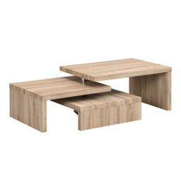 Furniture in Fashion Design Rotating Wooden Coffee Table With 3 Tops In Sanremo Oak - thumbnail 5