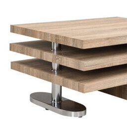 Furniture in Fashion Design Rotating Wooden Coffee Table With 3 Tops In Sanremo Oak - thumbnail 9