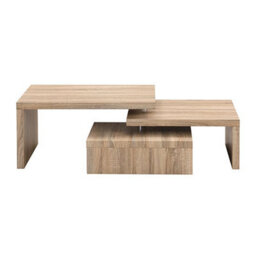 Furniture in Fashion Design Rotating Wooden Coffee Table With 3 Tops In Sanremo Oak - thumbnail 7