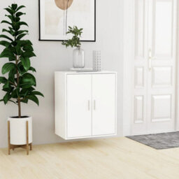 Berkfield Shoe Cabinet White 60X35X70 Cm Engineered Wood - thumbnail 3