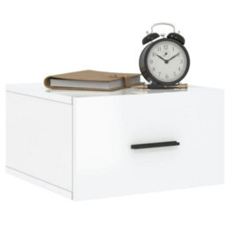 Berkfield Durable Wall-Mounted Bedside Cabinets 2 Pcs High Gloss White 35X35X20 Cm - thumbnail 3