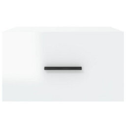 Berkfield Durable Wall-Mounted Bedside Cabinets 2 Pcs High Gloss White 35X35X20 Cm - thumbnail 6